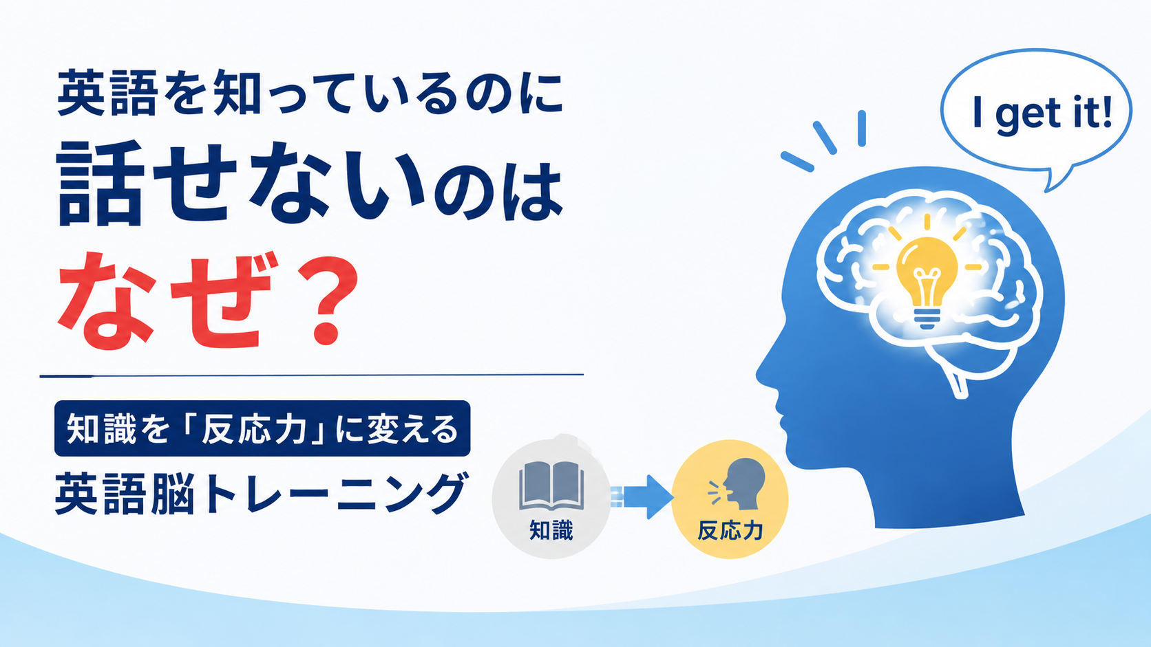 英語を知っているのに話せない理由と、知識を反応力に変える英語脳トレーニング